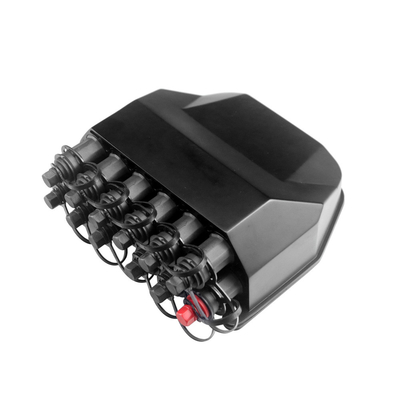 IP68 Rated Black 12 Cores Optical Fiber Distribution Box with  Optitap Waterproof Adapters