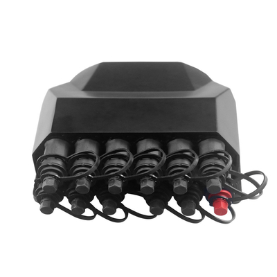 IP68 Rated Black 12 Cores Optical Fiber Distribution Box with  Optitap Waterproof Adapters