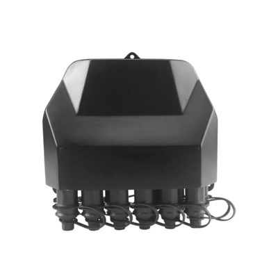 IP68 Rated Black 12 Cores Optical Fiber Distribution Box with  Optitap Waterproof Adapters