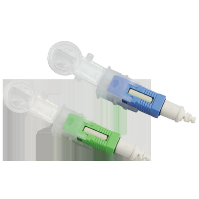 Fast Connector SC/APC Single mode Fiber Optic PrePolished Connector for 0.25mm Bare Fiber or 0.9mm Pigtail